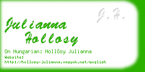 julianna hollosy business card