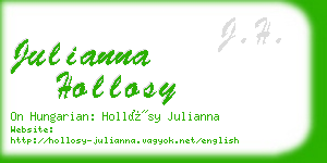 julianna hollosy business card